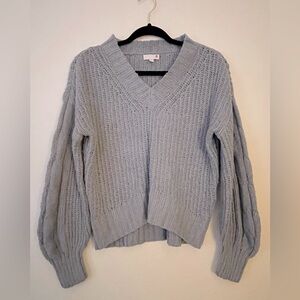 Cozy Gray Knit Sweater